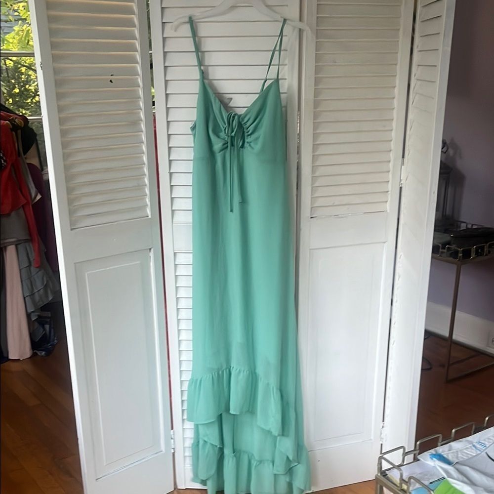 Elegant Green Maxi Dress